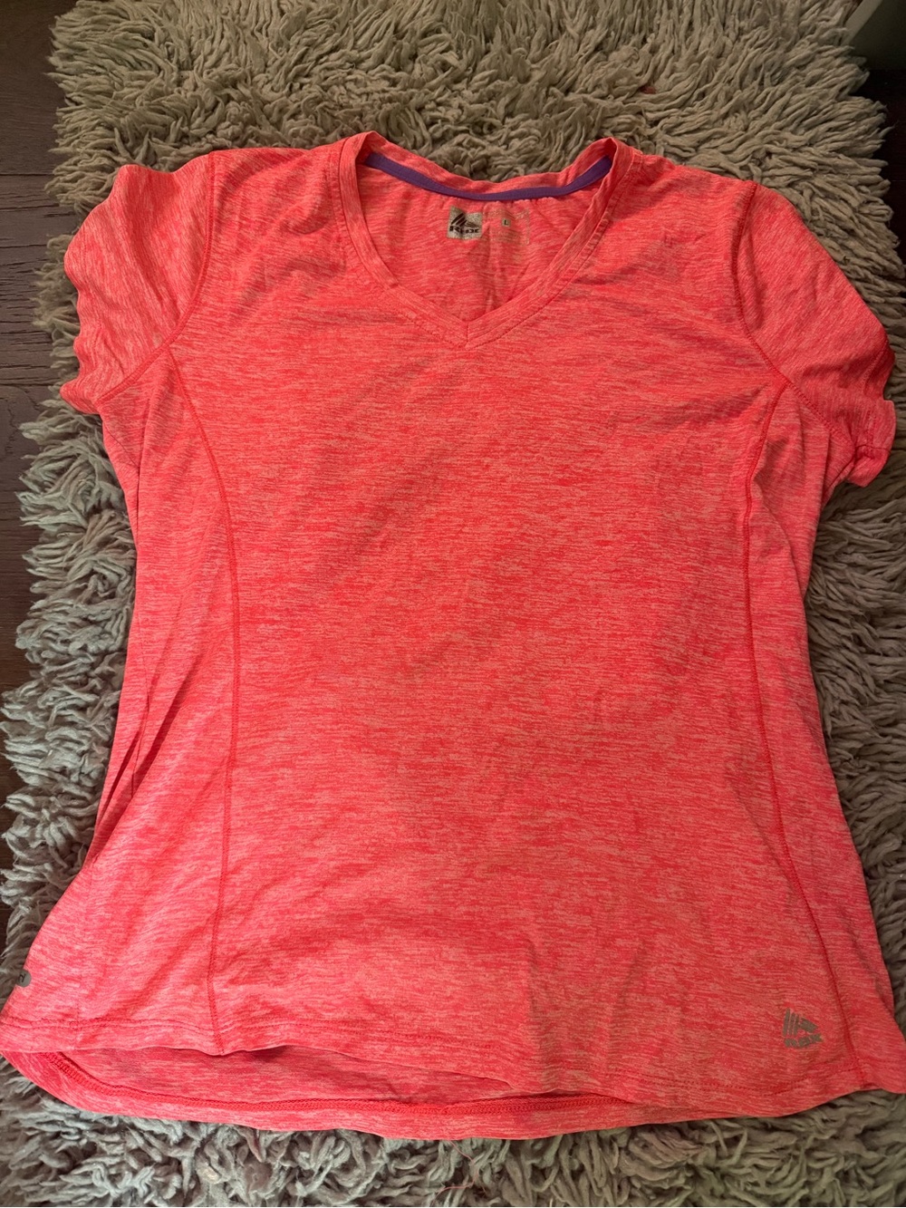 RBX Women's Heathered Coral Performance Tee